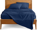 Bare Home Split King Sheet Set - 1800 Ultra-Soft Microfiber Bed Sheets - Double Brushed - Deep Pockets - Easy Fit - 5 Piece Set - Bed Sheets & Pillowcases (Split King, Dark Blue)