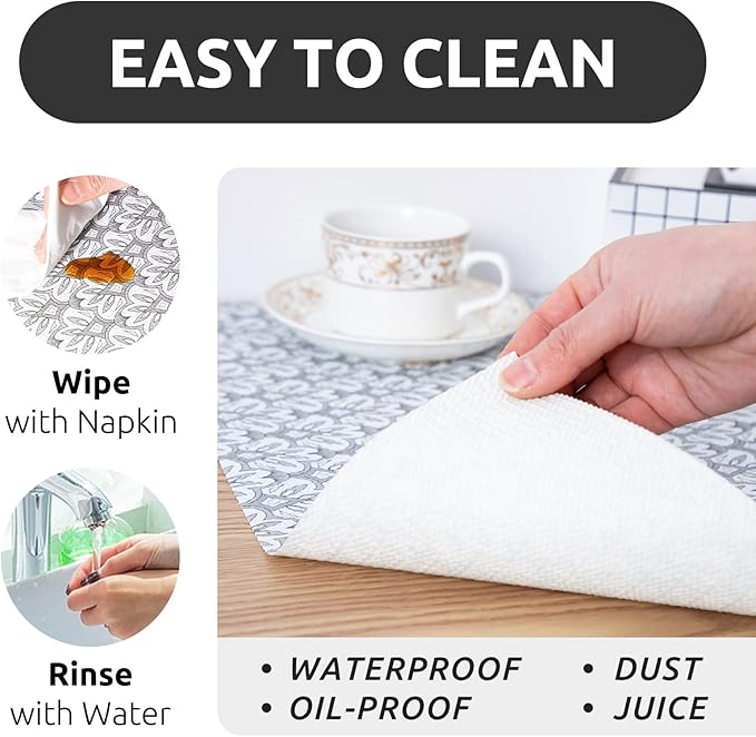 RAY STAR 12X120 Inch Shelf Liner for Kitchen Cabinets, Non-Adhesive Cabinet Liner Washable, PVC Drawer Liner for Dresser Non-Slip Bathroom (Black Floral)(3 Roll)