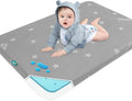 Bassinet Mattress Pad 25 x 36 Compatible with Dream On Me Nest/Zoom Portable/Zodiak, Pamo Babe Portable, Cosco Portable and Baby Trend, Waterproof Baby Foam with Removable Zippered Cover, Grey