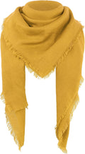 American Trends Women's Cozy Warm Winter Fall Blanket Scarf Stylish Soft Chunky Checked Giant Scarves Shawls