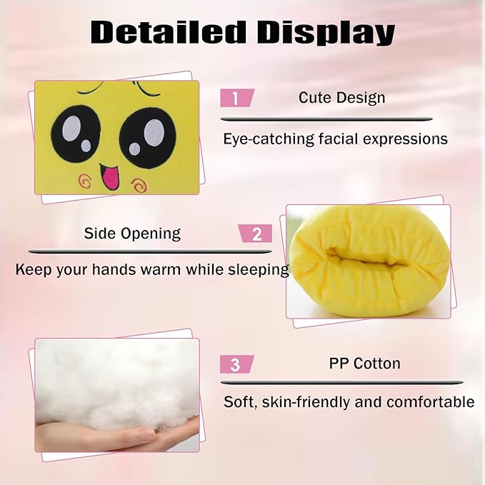 Kids Cartoon Hand Pillow Hand Warmer,Multifunction Home Animal Doll Plush Muffs Cartoon,Soft Cotton,for Napping,Travel Essentials (model7)