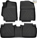 Aiqiying Floor Mats Compatible with Toyota Camry 2012-2017,All Weather Carpet Protector 3D Waterproof Durable Odorless Custom-Fit for 2007-2011 Camry Floor Liner Full Set TPE Car Liners