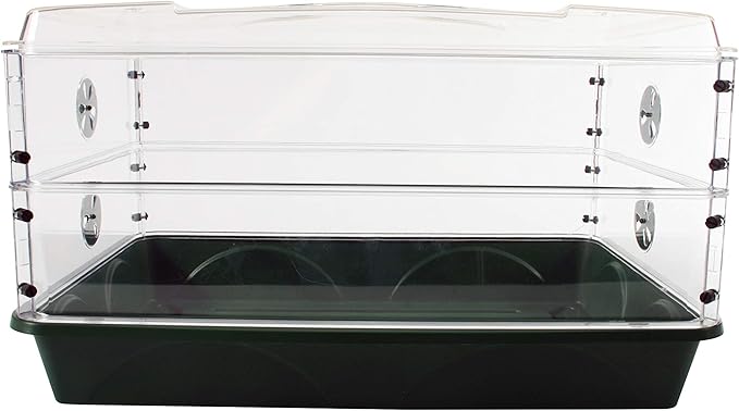 EarlyGrow 93807 Domed Propagator, 2 Height Extenders, Green