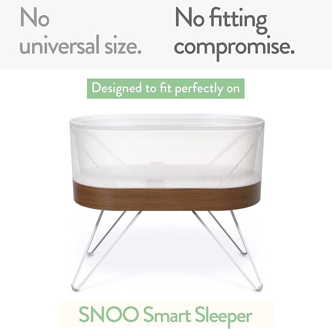Bassinet Fitted Sheets Compatible with SNOO Happiest Baby Oval Bassinet – Snuggly Soft 100% Jersey Cotton – Farm Animals – 2 Pack