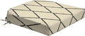 Arden Foam Outdoor Round Back Seat Cushion, 20 x 19, Made with ProFoam, Rain-Proof, Fade Resistant, Tan Diamond Trellis