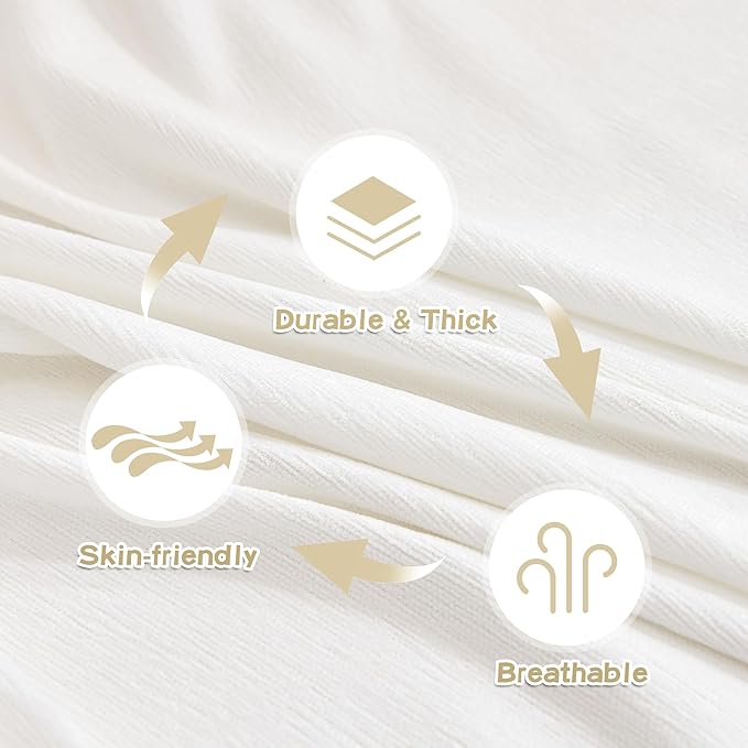 MYSKY HOME Sofa Covers for 2 Cushion Couch L Shaped Couch Cover Washable Couch Cover with Tassels Boho Couch Cover Non Slip Super Universal Soft Sofa Slipcover for Kids, Dogs, Pets, 71"x118", White