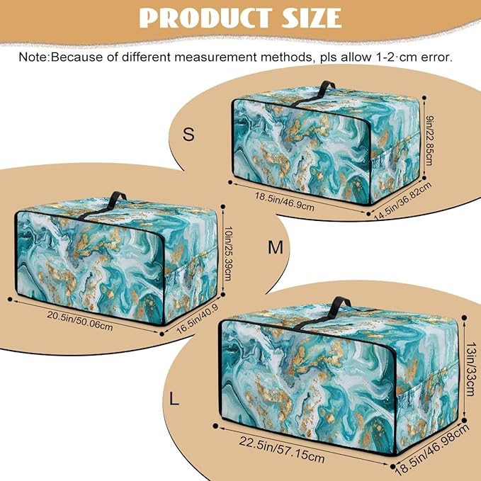 Convection Toaster Oven Dust Cover Washable Fabric Electric Appliance Protector, Easy to Clean Microwave and Convection Oven Dustproof Covers, L, Tea Gold Marble