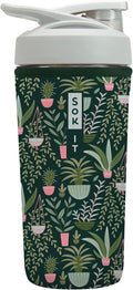 Sok It BotlSok Protein Blender Shaker Bottle Sleeve Insulated Neoprene Cover (Green Living, Fits 28oz Blender)