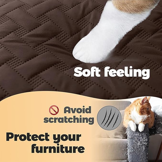 gogobunny 100% Double Sided Waterproof Dog Blanket Soft Pet Bed Cover Reversible Protect Furniture Couch Sofa Car for Puppy Cat Kids (Dark Chocolate/Light Chocolate, 30x30 Inch (Pack of 1))