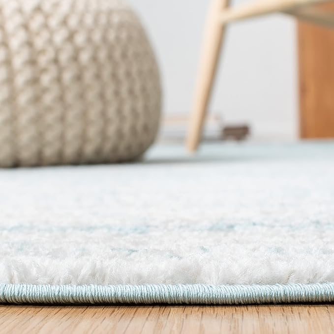 SAFAVIEH Area Rug 3x5 - Adirondack Collection - Aqua & Ivory, Modern Ombre Design, Non Shedding & Easy to Clean, Ideal for Living Room, Bedroom, Office, Dining Space (ADR113J)