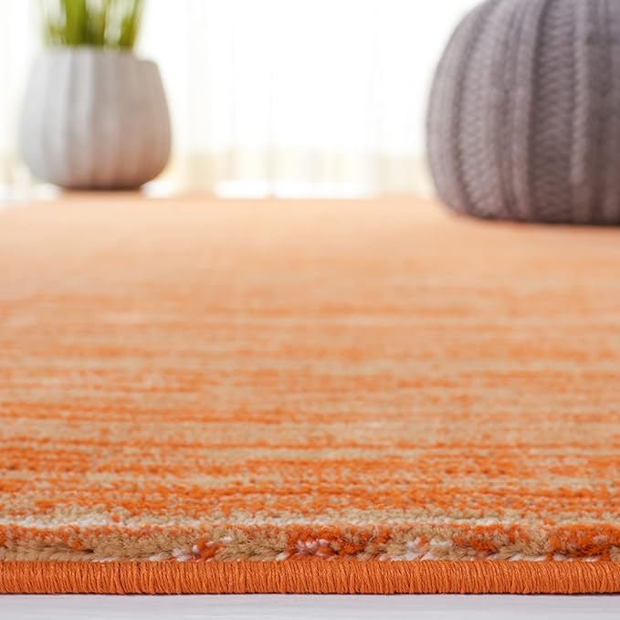 SAFAVIEH Area Rug 9x12 - Vision Collection - Large - Orange, Modern Ombre Design, Non-Shedding & Easy to Clean, Ideal for Living Room, Bedroom, Dining Space (VSN606P)