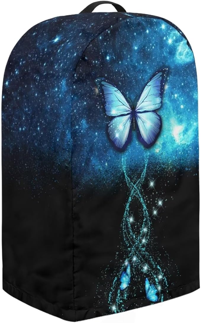Buttefly Pattern Blender Dust Cover, Stand Mixer or Coffee Maker Appliance Covers with Drawstring, Anti Fingerprint Dust Proof Stain Resistant Blender Cover for Home Kitchen