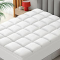 Full XL Mattress Topper - Extra Thick Mattress Pad Cover - Pillow Top with Soft Breathable Spiral Fiber Filling, 8-21 Inch Deep Pocket, Cooling, White