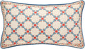 patdrea Designer Throw Pillow Covers,Lumbar Bright Vintage Red Linen with Checkerboard Pattern Pillow Cover,Decorative Rectangle Pillowcases Cushion for Bed Living Room Outdoor,12"x20"