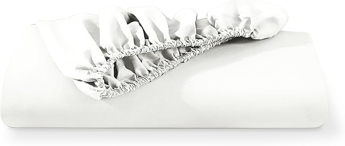 Fitted Bottom Sheet King Size - Premium 1800 Microfiber - Ultra-Soft Hotel Luxury - Deep Pocket - Durable and Long Lasting - Fitted Sheet (King, Cream)