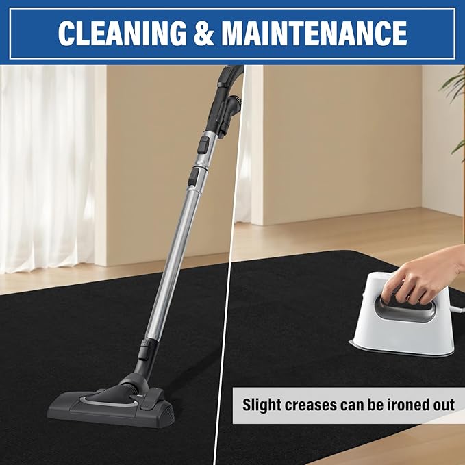 Office Chair mat for Hardwood Floor,55"x35" Anti-Slip Floor Protector for Home Office,Under Desk Mat,Computer Chair mat for Rolling Chairs Charcoal Black