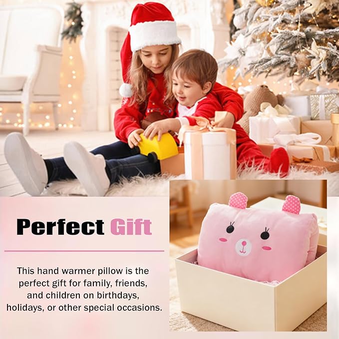 Kids Cartoon Hand Pillow Hand Warmer,Multifunction Home Animal Doll Plush Muffs Cartoon,Soft Cotton,for Napping,Travel Essentials (model5)