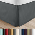 Linen Market Bed Skirt - Ultra Soft Microfiber - Easy Fit with 14 Inch Tailored Drop - Hotel Quality, Shrinkage & Fade Resistant - Bed Cover - Twin Bed Skirts - Bedroom Décor - (Twin, Gray)