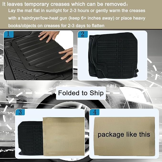 CRV Floor Mats Compatible with 2017-2022 Honda CR-V，All Weather Protection Waterproof Durable Anti-Slip Odorless Custom-fit TPE Floor Liner Front and Rear 2 Rows Set