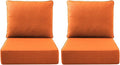 Luxury Outdoor Seat Cushion Set-22 x 24 x 6 Inch Outdoor Chair Cushions with Water Resistant & Removable Cover Outdoor Cushions for Patio Furniture Chair Sofa Couch