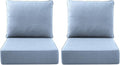 Luxury Outdoor Seat Cushion Set-22 x 24 x 6 Inch Outdoor Chair Cushions with Water Resistant & Removable Cover Outdoor Cushions for Patio Furniture Chair Sofa Couch