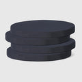WestinTrends Solace Outdoor Patio Kitchen Dining Chair Round Seat Cushions Set of 4, 16 x 16, Navy Blue