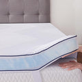 3 Inch Memory Foam Mattress Topper King with Removable Soft Cover Ventilated Breathable Cooling Mattress Pad Portable Bed Topper for Back Pain and Pressure Relief, CertiPUR-US Certified