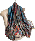 Fashion Scarves Scarf 100% Silk Feeling Scarf Silk Like Scarves Long Lightweight Sunscreen Shawls for Women