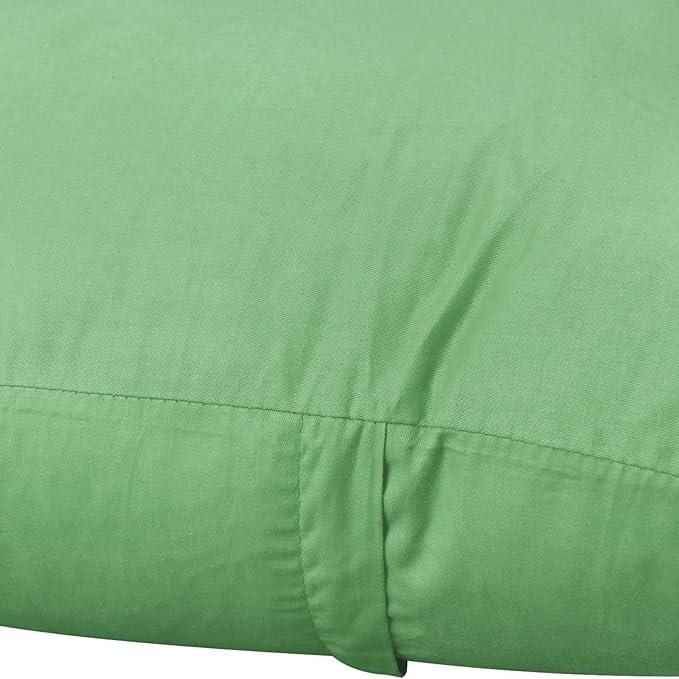 Thmyo 4-Pack 100% Cotton Comfortable Solid Decorative Throw Pillow Case, Square Cushion Cover Pillowcase Sublimation Blank Pillow Covers DIY Throw Pillowcase for Couch(18x18 inch/ 45x45cm,Sage Green)