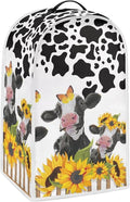 Sunflower Animal Cow Print Blender Dust Covers for Kitchen Counter,Juicer Cover Storage Pouch Cooker Mixer Covers Sleeve Coffee Maker Appliance Cover Food Processor Dust Cover