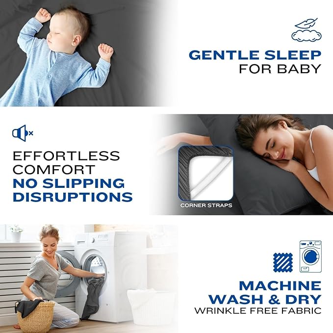 DREAMCARE Full Size Sheets Set - 4 Pcs Cooling Bed Sheets with Up to 15" Deep Pockets - Soft, Long-Lasting 100% Brushed Polyester with Side Pocket (Beige)
