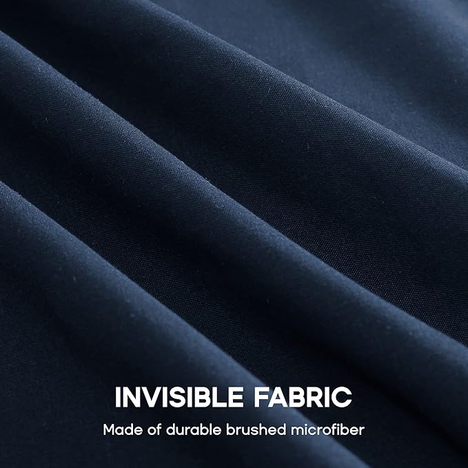 SONIVE Queen Bed Skirt,15" Drop Pleated Dust Ruffle,Classic Tailored Easy Fit Brushed Microfiber Skirts Hotel Quality Shrinkage & Fade Resistant Navy Blue
