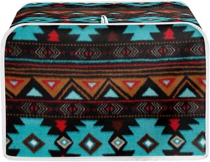 ZFRXIGN Tribal Aztec Toaster Cover 2 Slice Small Kitchen Appliance Cover Reusable Toaster Bag Microwave Oven Dust Cover Home Decorative Accessories Boho Southwestern