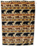 CARSTENS, INC. Ultra Premium Super Soft Plush Sherpa Fleece Oversized Throw Blanket 54" x 68", Bear Family