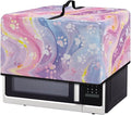 Microwave Oven Dust Cover, Dog Paw Heat-Resistant Waterproof Microwave Oven Grill Cover Protector Polyester Washable Dust Covers Case Protections for Microwaves Ovens