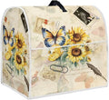 Sunflower Butterfly Stand Mixer Cover Compatible with 4.5-5 Quart Kitchen Aid Mixer, Washable Dustproof Covers Fit All Tilt Head & Bowl Lift Models Mixers, Easy to Clean