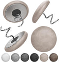 Leather Upholstery Twist Pins for Bed Skirts – 12 Pack Fabric Holders and Tacks for Sofa Covers, Armchairs, and DIY Sewing – Elegant Screw Design Upholstery Accessories (12, Light Brown)