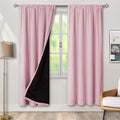BGment Pink Blackout Curtains for Girls Room 2 Panels Set, Kids Curtains for Baby Nursery Bedroom 84 Inch Length Thermal Insulated Soundproof Full Room Darkening Toddler Room, Each Panel 42 Inch Wide