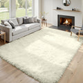 6x9 Area Rugs for Living Room Rug: Soft Fluffy Shag Cream White Rugs for Bedroom, Non-Slip Large Fuzzy Plush Rug Indoor Floor Carpet for Nursery Kids Boys Girl Room, Dorms, Playroom, Modern Home Decor