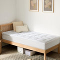 Pillow Top Thick Mattress Topper Twin XL for College Dorm Room Essentials, 100% Breathable Cotton Cover Bed Protector with 8-22" Deep Pocket (39 x 80 Inches, White)