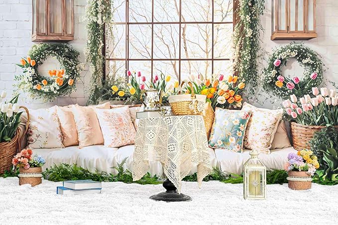 Kate Photography Floor Mats Newborn Photography Props Super Soft PV Fur White Rug Fluffy Plush Area Carpet for Living Room Cream Rugs for Bedroom