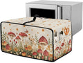 Air Fryer Toaster Oven Cover Fabric Convection Oven Cover with Pockets, Washable Small Appliance Dust Protection for Kitchen Home, L, 18.5 x 22.5 x 13 inches, Mushroom Floral