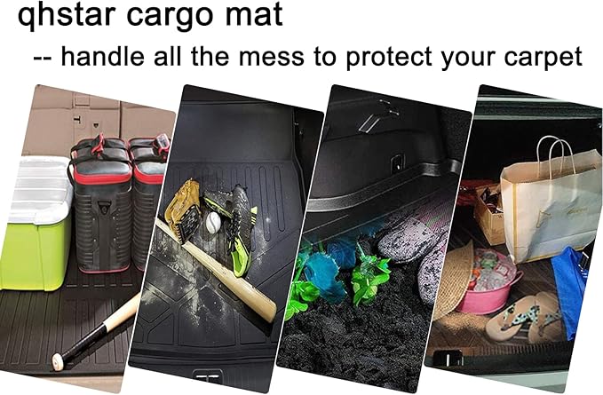 All Weather Rear Cargo Liners Trunk Tray Mats Custom Fit in Upper Deck Compatible with 2023 2024 2025 2026 KIA Sportage Without Subwoofer,Not for PHEV Models， 3D Waterproof Durable Odorless Flexible