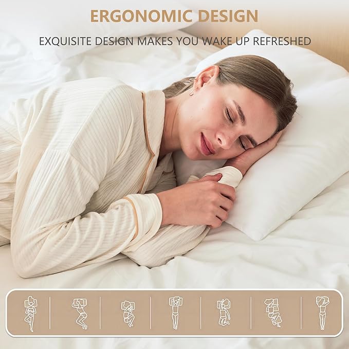 Luxury Throw Pillow Inserts, Pack of 6, 20 x 20 inches Hypoallergenic Ultra Soft White Polyester Microfiber Durable Couch Cushion Fillers