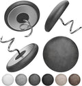 Leather Upholstery Twist Pins for Bed Skirts – 12 Pack Fabric Holders and Tacks for Sofa Covers, Armchairs, and DIY Sewing – Elegant Screw Design Upholstery Accessories (12, Dark Gray)