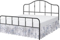 Cottington Lane Ruffled Bed Skirt Full Size with Split Corner, Brushed Microfiber Hotel Quality Dust Ruffle, 24 Inch Drop Gathered Bedskirt, Soft, Stylish, Shrink & Fade Resistant, Neutral Nature