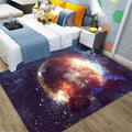 Large Area Rug for Living Dinning Room Universe Planet Moon Bedroom Rugs Child Study Room Soft Floor Mat Non-Slip Carpet Home Decor, 5' x 8'