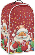 Christmas Blender Covers for Kitchen Countertop Decor, Santa Claus Blender Protective Cover Washable Kitchen Appliance Cloth Cover Universal Air Fryer with Pocket Home Decor