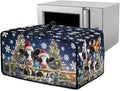 Air Fryer Toaster Oven Dust Cover Protective Microwave Oven Cover Small Electric Appliance Protector Decorations Kitchen Accessories, S, Christmas Hat Cow Snowflake