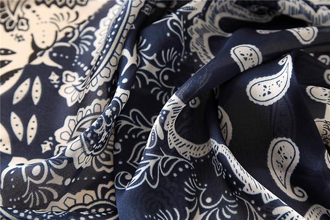Fashion Scarves Scarf 100% Silk Feeling Scarf Silk Like Scarves Long Lightweight Sunscreen Shawls for Women